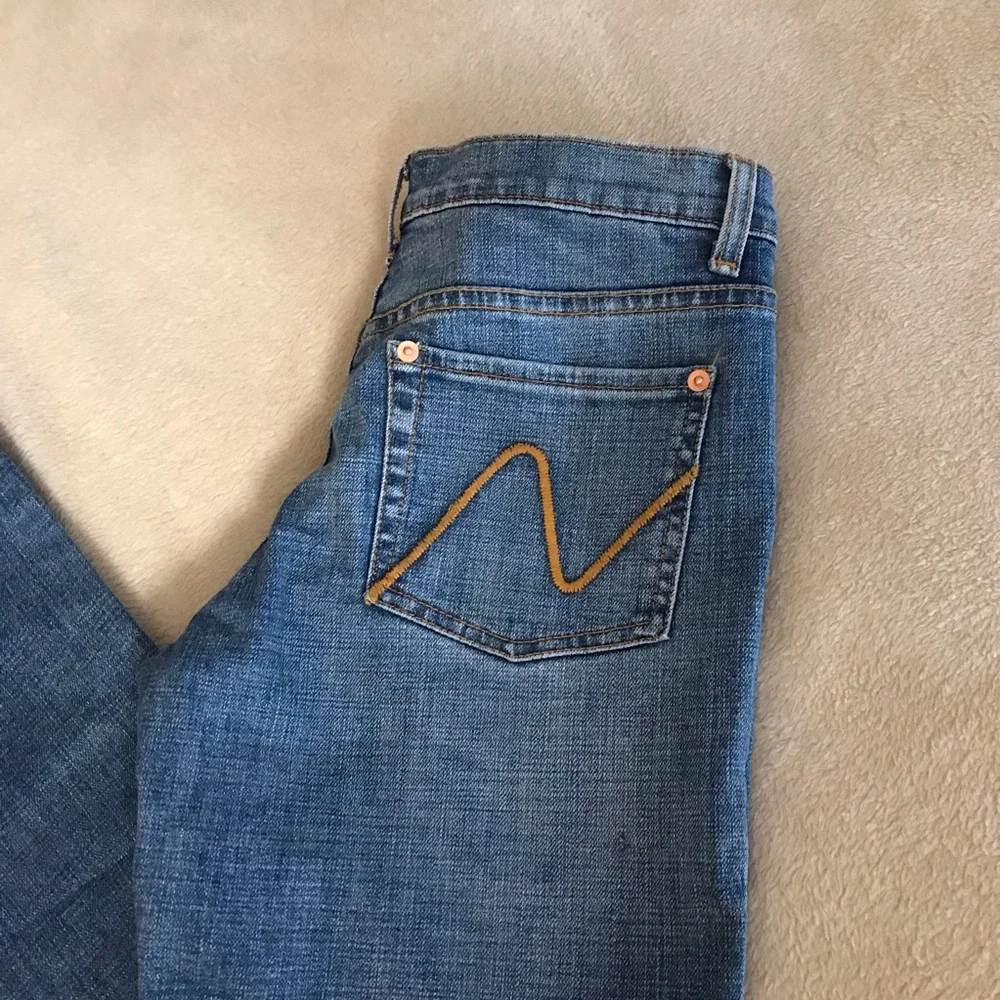 Willi Smith Wide Leg Blue Jeans - Size 4 - Picture 2 of 11